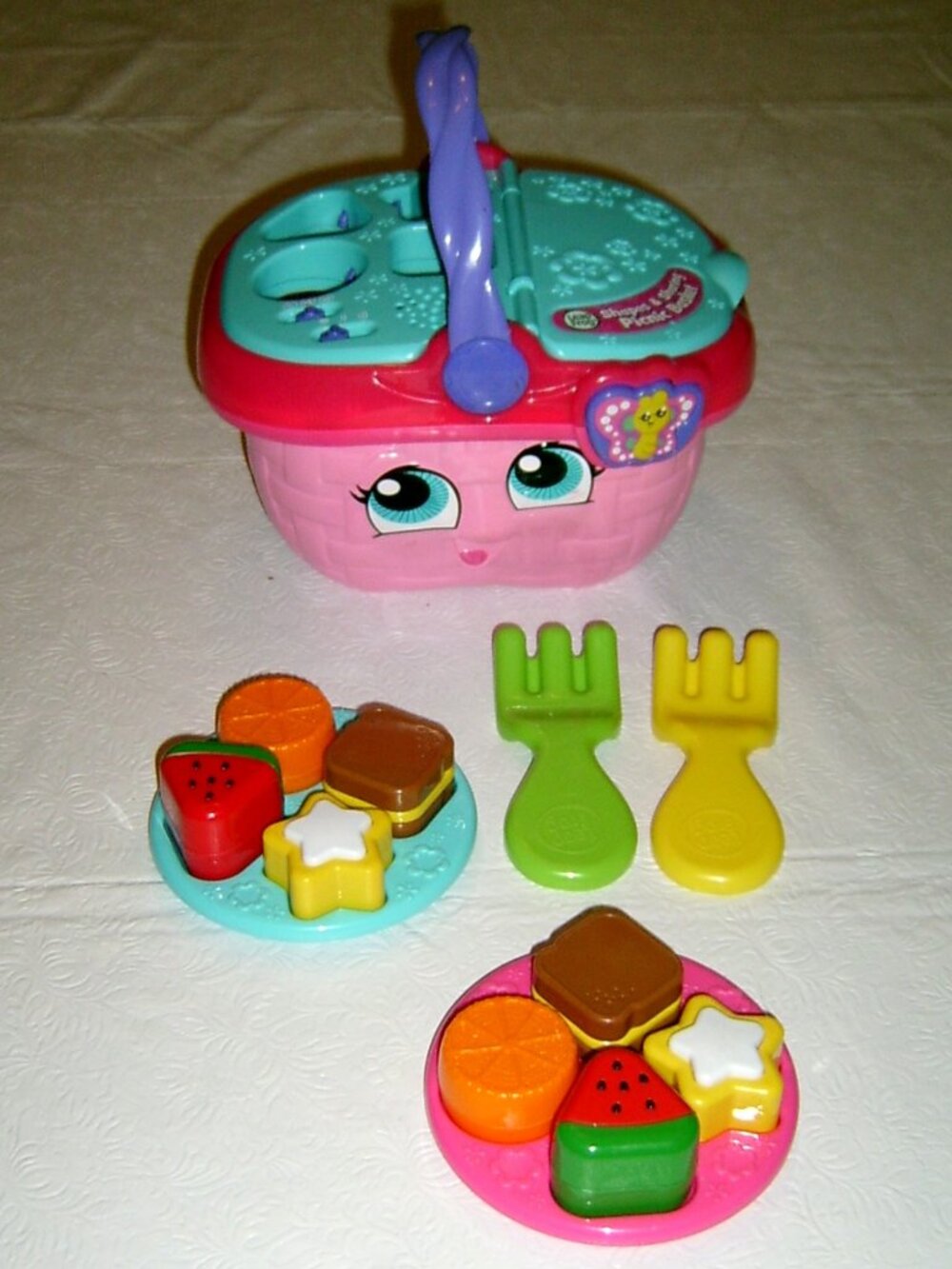 Leapfrog Interactive Learning Toy Picnic Basket with Shape Food Pieces